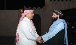 دیدار مولوی محمد یعقوب مجاهد با وزیر دفاع قطر